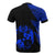 Tonga T Shirt Polynesian Pattern Blue Flash Style - Polynesian Pride