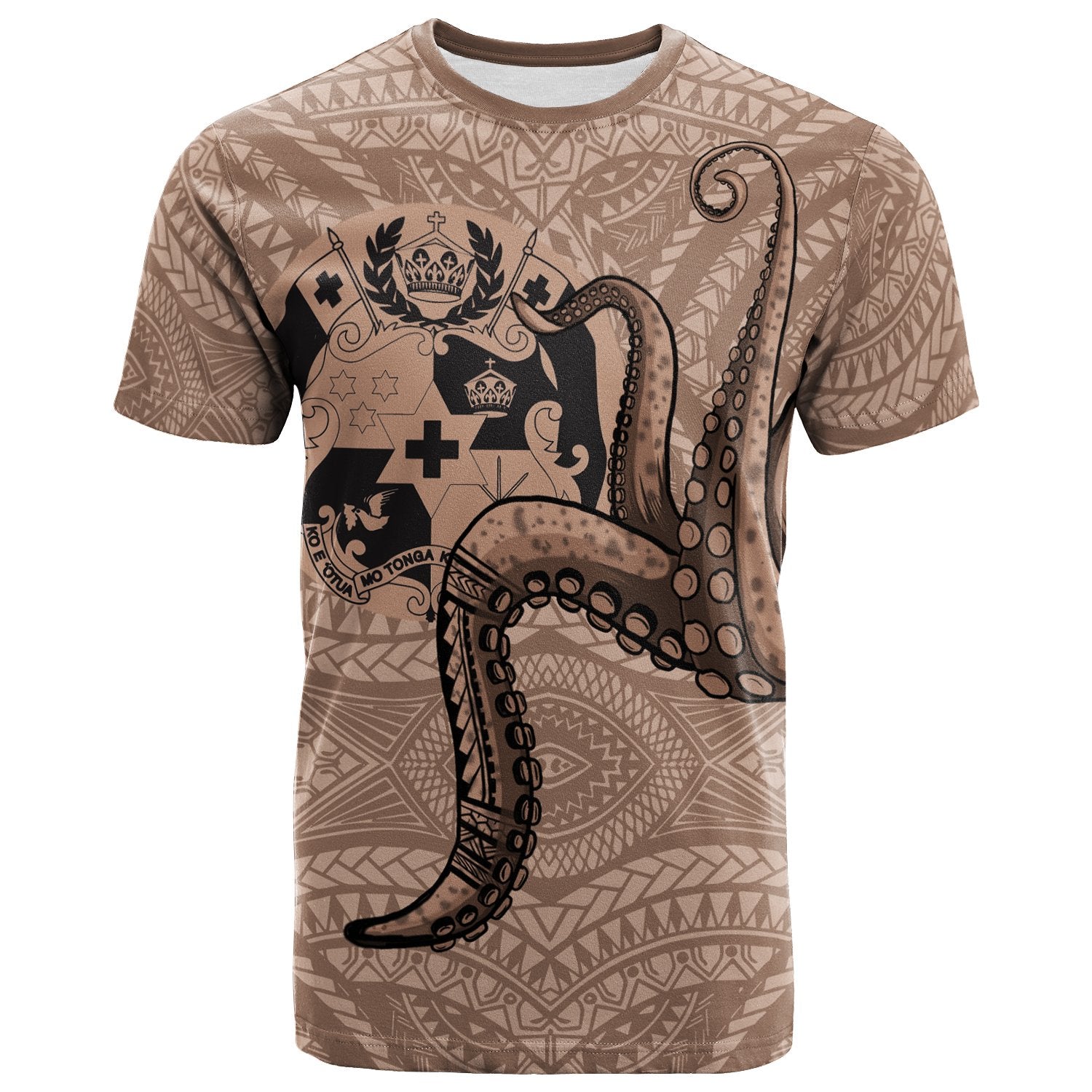 Tonga T Shirt Octopus Tentacle Unisex Art - Polynesian Pride