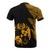 Tonga Custom T Shirt Polynesian Pattern Gold Style - Polynesian Pride