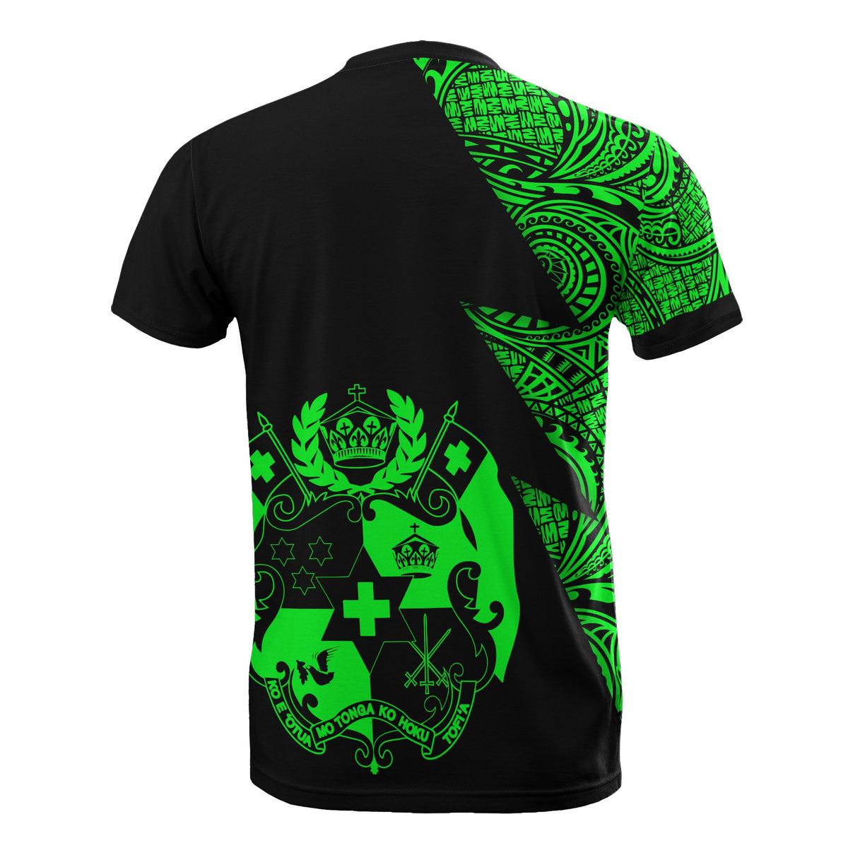 Tonga T Shirt Polynesian Pattern Green Flash Style - Polynesian Pride