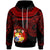 Tonga Custom Hoodie Unique Serrated Texture Unisex Red - Polynesian Pride