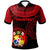 Tonga Custom Polo Shirt Unique Serrated Texture Unisex Red - Polynesian Pride