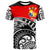 Tonga Custom T Shirt Ethnic Style With Round Black White Patterns Unisex Black - Polynesian Pride