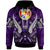 Tonga Hoodie Tribal Sun Tattoo Unisex Purple - Polynesian Pride