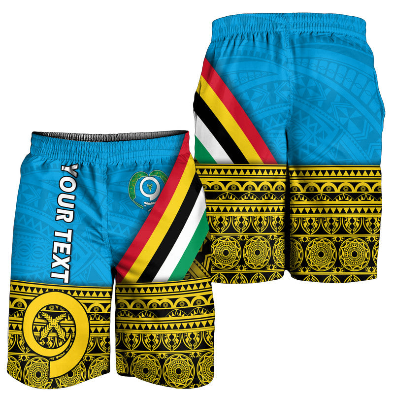 (Custom Personalised) Vanuatu Torba Province Day Combo Men Tank Top and Men Short Torba Flag Color Style LT9 - Polynesian Pride