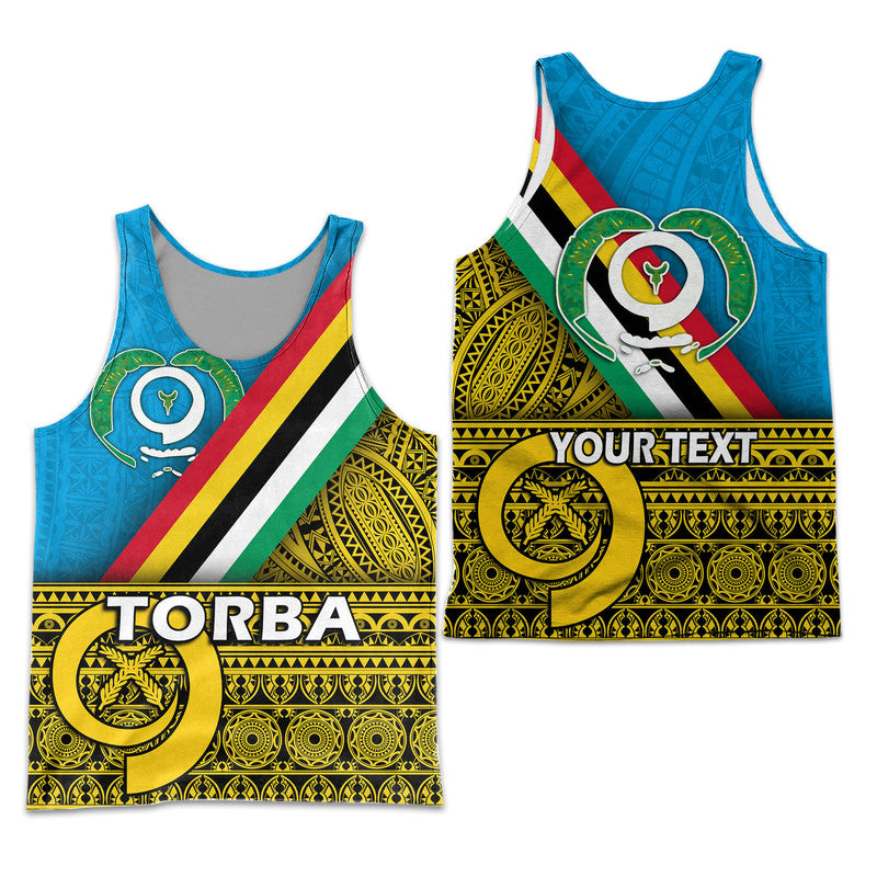 (Custom Personalised) Vanuatu Torba Province Day Men Tank Top Torba Flag Color Style LT9 Yellow - Polynesian Pride