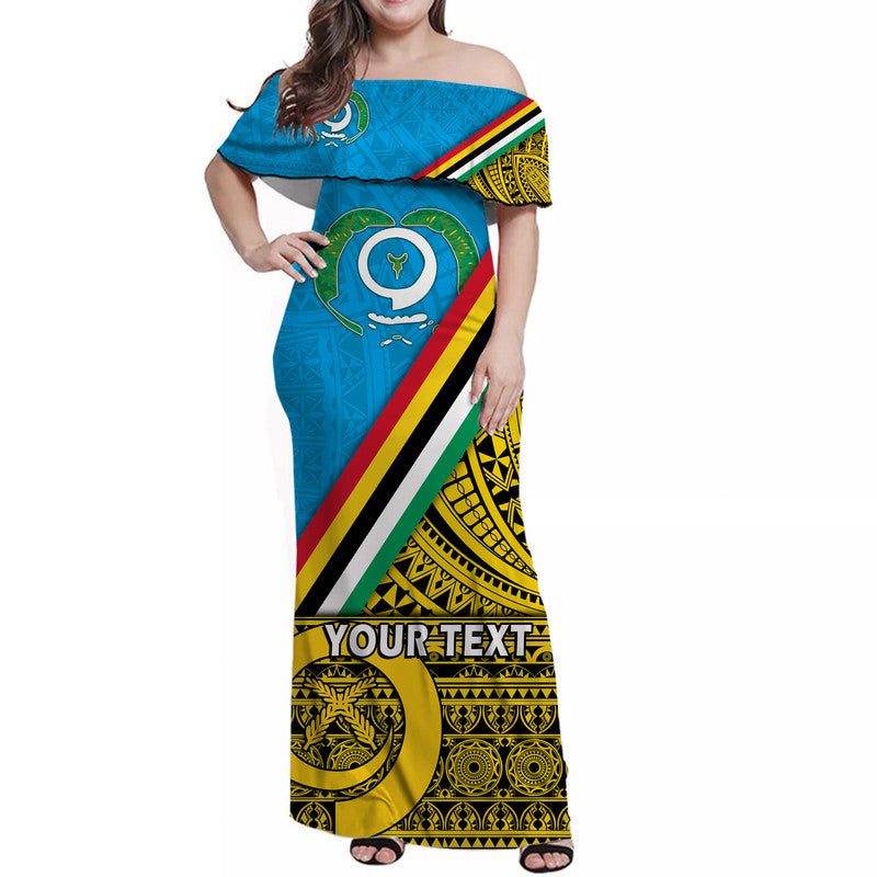 (Custom Personalised) Vanuatu Torba Province Day Women Off Shoulder Long Dress Torba Flag Color Style LT9 Women Yellow - Polynesian Pride