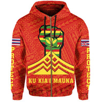 Hawaii Mauna Kea Strong Polynesian Zipper Hoodie - Polynesian Pride