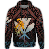 Hawaiian Kanaka Shark Hoodie Bubbles Style - Polynesian Pride