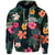 Hawaii Hoodie Tribal Elements and Hibiscus Version LT9 Zip Hoodie Gold - Polynesian Pride