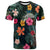 Hawaii T Shirt Tribal Elements and Hibiscus Version LT9 Green - Polynesian Pride