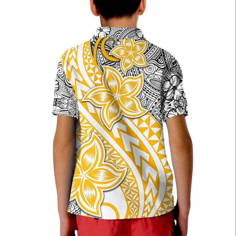 Traditional Polynesian Tribal Tattoo Retro Polo Shirt Yellow LT9 - Polynesian Pride