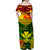 Hawaiian Tribal Kanaka Maoli Women Off Shoulder Long Dress Reggae Polynesian Version LT9 - Polynesian Pride