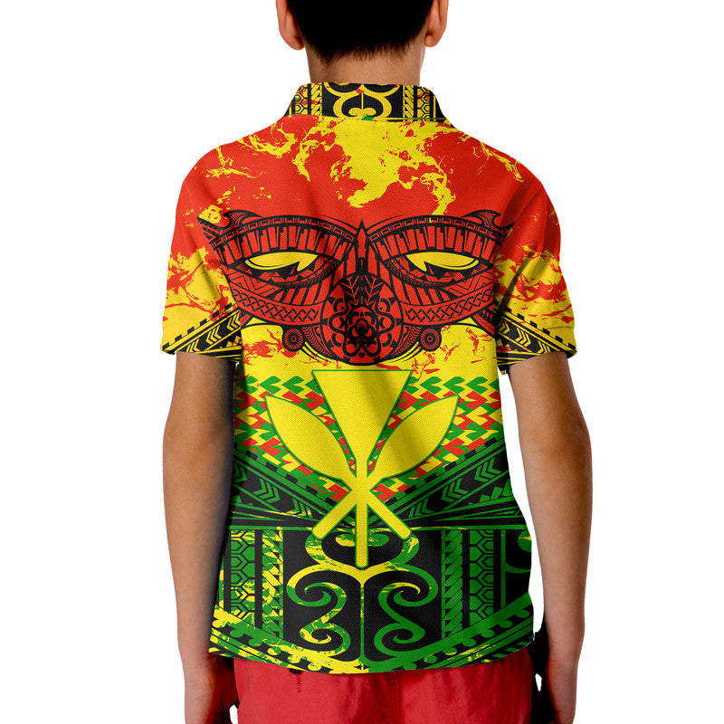 Hawaiian Tribal Kanaka Maoli Polo Shirt Reggae Polynesian Version LT9 - Polynesian Pride