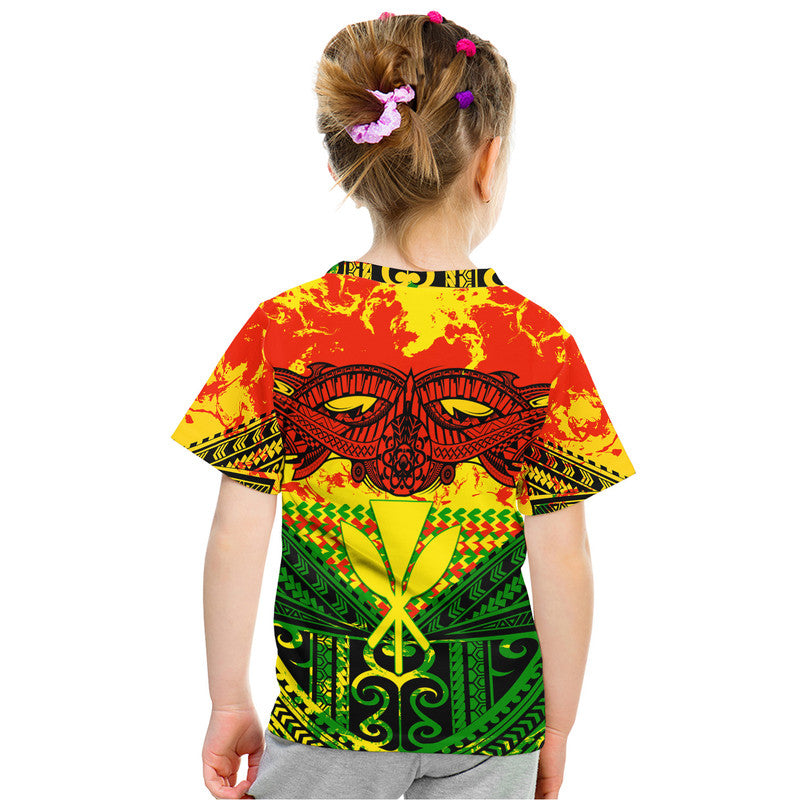 Hawaiian Tribal Kanaka Maoli T Shirt Reggae Polynesian Version LT9 - Polynesian Pride