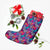 Tropical Exotic Leaves And Flowers On Geometrical Ornament. Christmas Stocking - Polynesian Pride