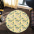 Tropical Flamingo Yellow Round Carpet - AH - Polynesian Pride