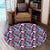 Tropical Flower Round Carpet - AH Round Carpet Luxurious Plush - Polynesian Pride