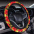 Tropical Flowers And Palm Leaves Hawaii Universal Steering Wheel Cover with Elastic Edge - Polynesian Pride