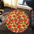 Tropical Flowers And Palm Leaves Round Carpet - AH - Polynesian Pride