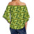 Tropical Green Women's Off Shoulder Wrap Waist Top - AH - Polynesian Pride