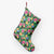 Tropical Hibiscus Banana Leafs Christmas Stocking 26 X 42 cm Black Christmas Stocking - Polynesian Pride