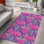 Tropical Hibiscus Purple Area Rug - AH - Polynesian Pride