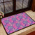 Tropical Hibiscus Purple Hawaii Door Mat Door Mat Black - Polynesian Pride