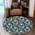 Tropical Hibiscus Round Carpet - AH Round Carpet Luxurious Plush - Polynesian Pride