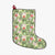 Tropical Hibiscus, Plumeria Green Christmas Stocking - Polynesian Pride