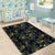 Tropical Leaves And Flowers In The Night Style Area Rug - AH - Polynesian Pride