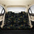 Tropical Leaves And Flowers In The Night Style Back Seat Cover One Size Black Back Car Seat Covers - Polynesian Pride