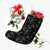 Tropical Leaves And Flowers In The Night Style Christmas Stocking - Polynesian Pride