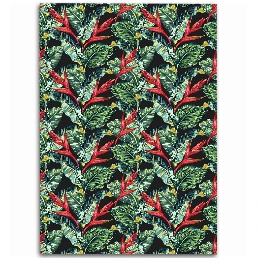 Tropical Monstera Leaf Green Mix Area Rug - AH Luxurious - Polynesian Pride