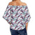 Tropical Monstera Leaf Women's Off Shoulder Wrap Waist Top - AH - Polynesian Pride