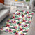 Tropical Palm Leaf White Area Rug - AH - Polynesian Pride