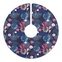 Tropical Palm Tree And Flower Tree Skirt - Polynesian Pride
