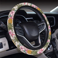 Tropical Pineaapple Hawaii Universal Steering Wheel Cover with Elastic Edge - Polynesian Pride