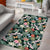 Tropical Plumeria Pattern With Palm Leaves Area Rug - AH - Polynesian Pride