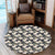 Tropical Toucans Hibiscus Palm Leaves Round Carpet - AH Round Carpet Luxurious Plush - Polynesian Pride