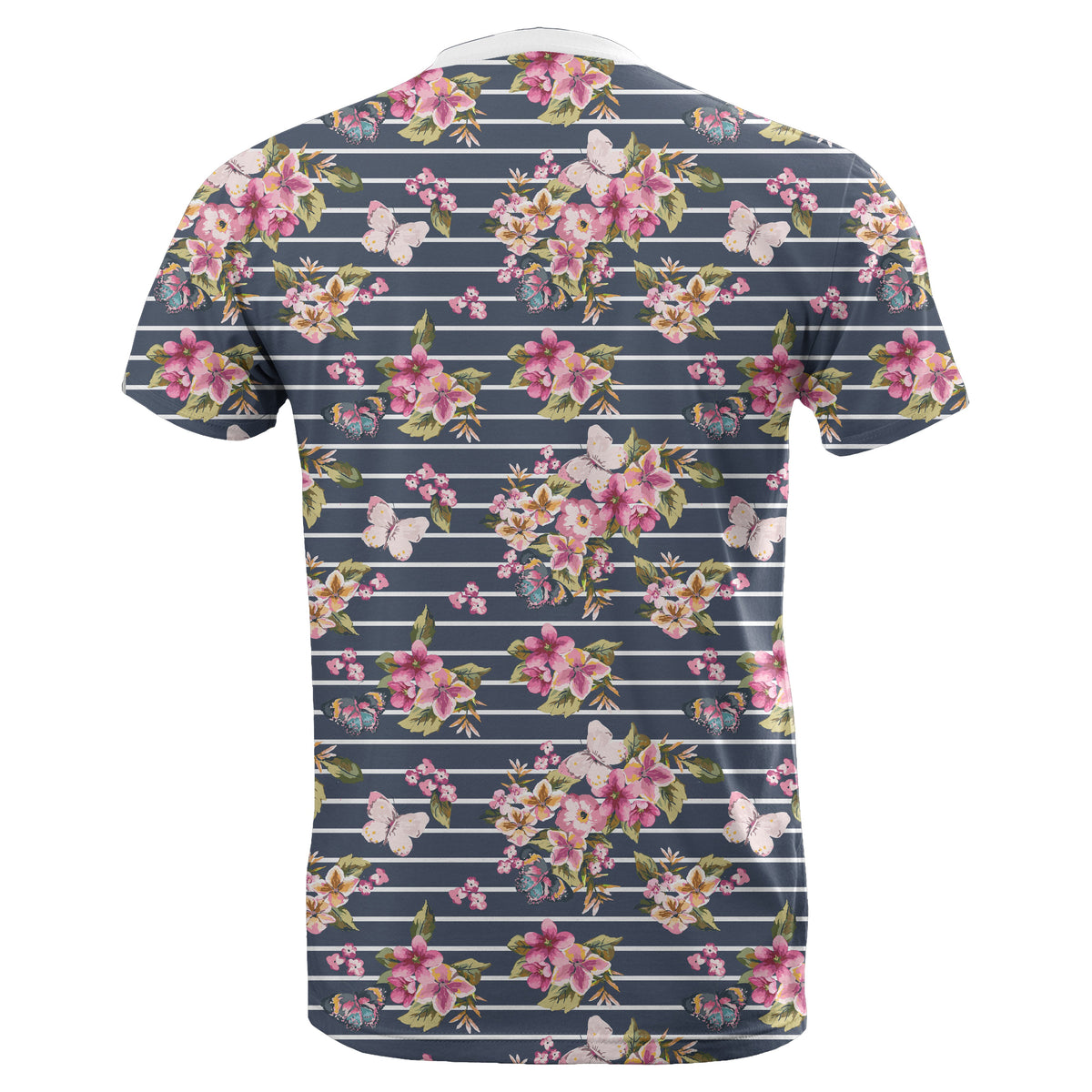 Hawaii Tropical Butterfly Pink T Shirt - Polynesian Pride