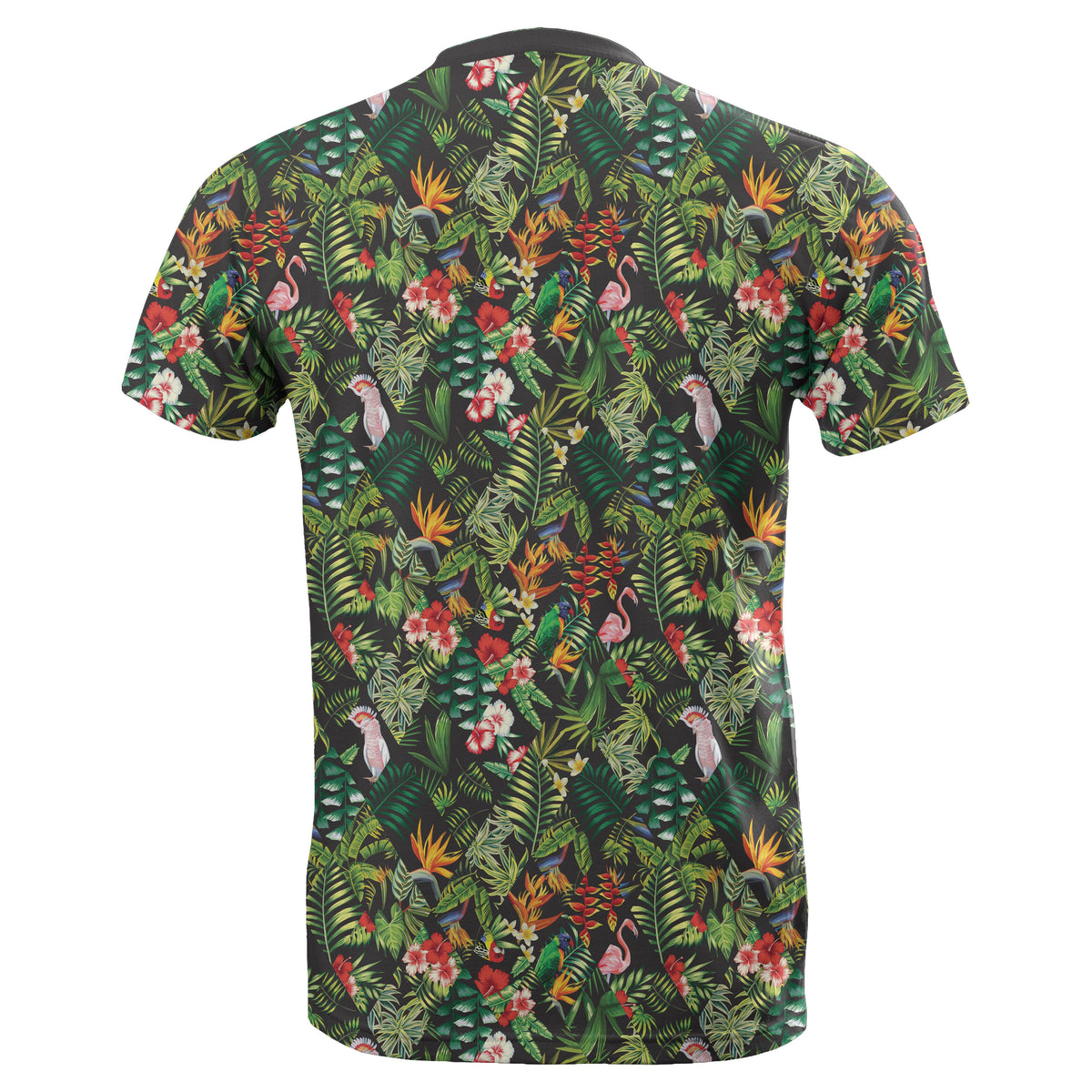 Hawaii Tropical Flamingo Hibiscus T Shirt - Polynesian Pride