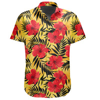 Hawaiian Shirt - Tropical Flowers And Palm Leaves Shirt - Polynesian Pride