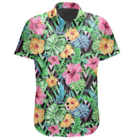 Hawaiian Shirt - Tropical Hibiscus Banana Leafs Shirt - Polynesian Pride