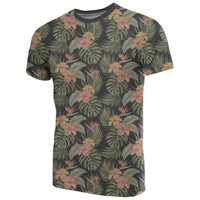 Hawaii Tropical Hibiscus Monstera Leaf T Shirt - Polynesian Pride