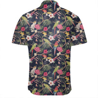 Hawaiian Shirt - Tropical Hibiscus, Strelitzia Palm Leaves Shirt - Polynesian Pride