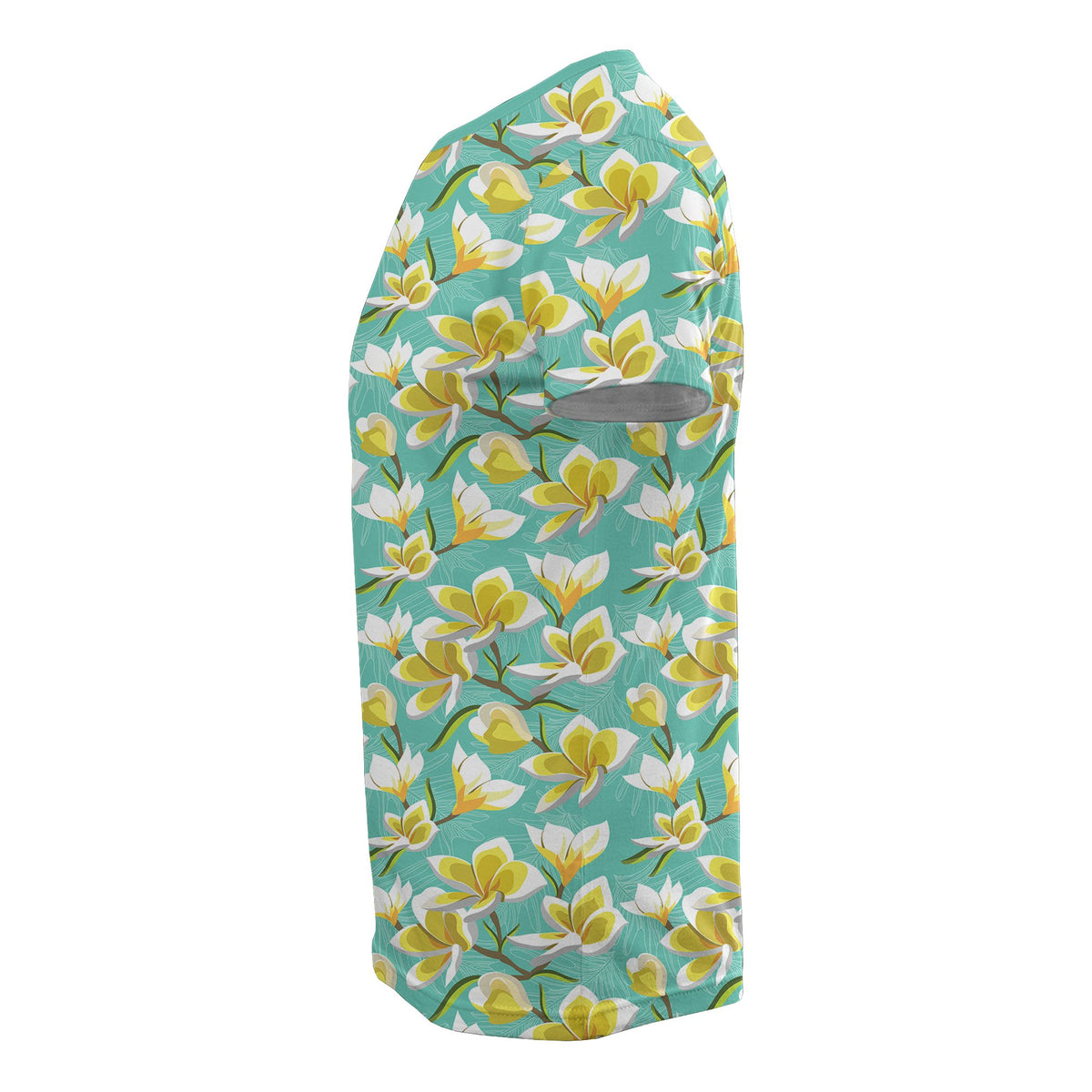 Hawaii Tropical Plumeria Blue T Shirt - Polynesian Pride