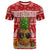 Hawaii Christmas T Shirt Mele Kalikimaka Pineapple LT7 Red - Polynesian Pride