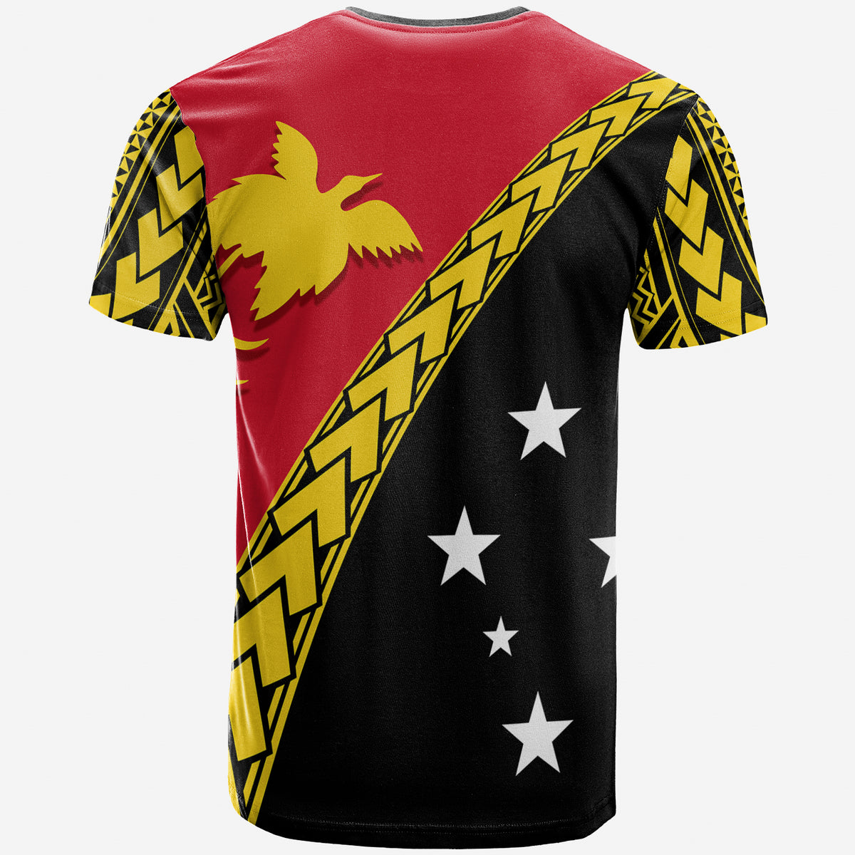 PNG Hibiscus Tribal Pattern T Shirt Bird of Paradise LT7 - Polynesian Pride