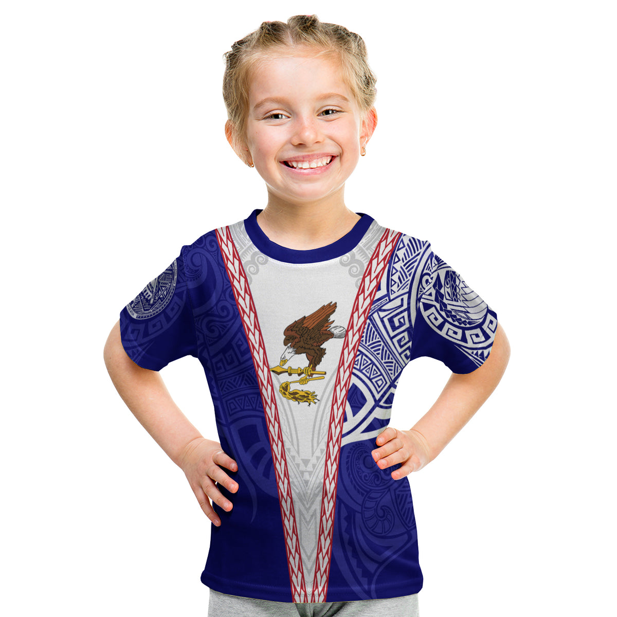 American Samoa Flag Day Kid T Shirt Mix Style LT7 Youth XL Size14 - Polynesian Pride